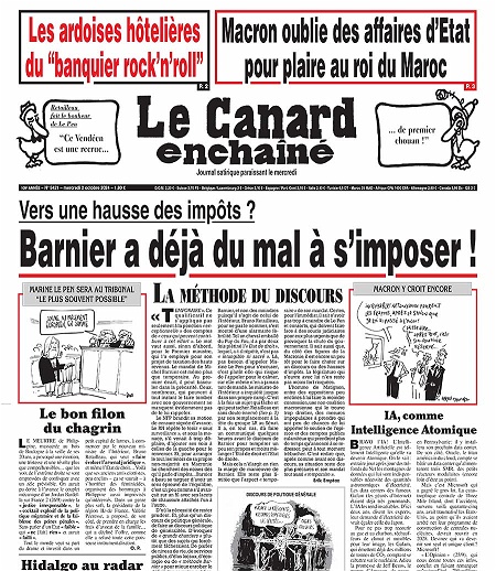 Le Canard enchainé n° 5421