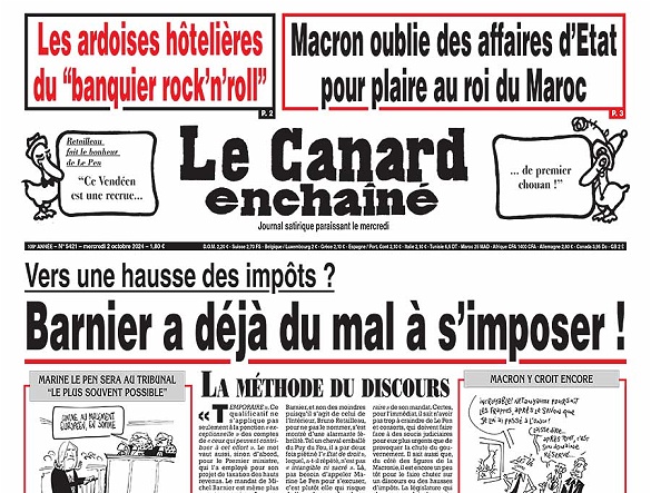 Le Canard enchainé n° 5421 du 2 octobre 2024