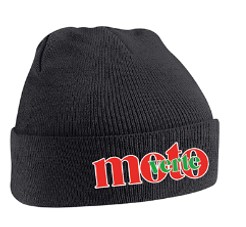 BONNET MOTO VERTE NOIR