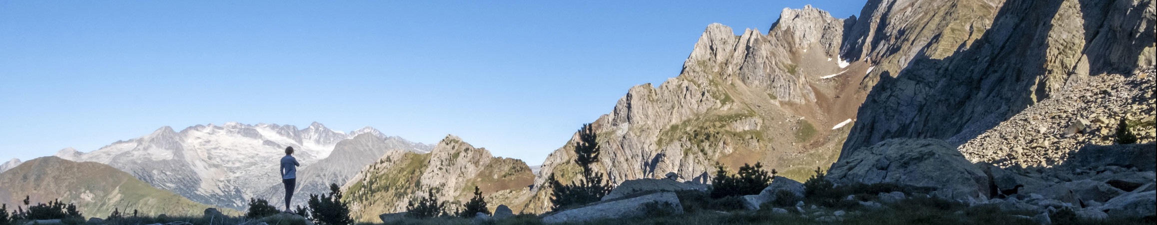 Bannière paysage montagneux